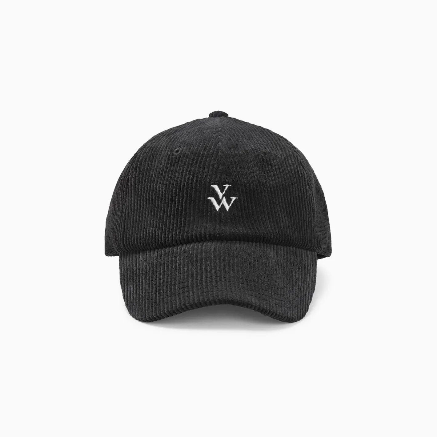 Vanessa Wu Casquette Jess Noire En Velours Cotele New
