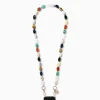 Vanessa Wu Chaine De Telephone Livia En Pierres Multicolores Discount
