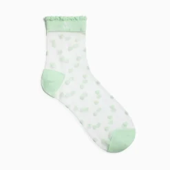Vanessa Wu Chaussettes A Pois Vertes Prescription Lab X Outlet
