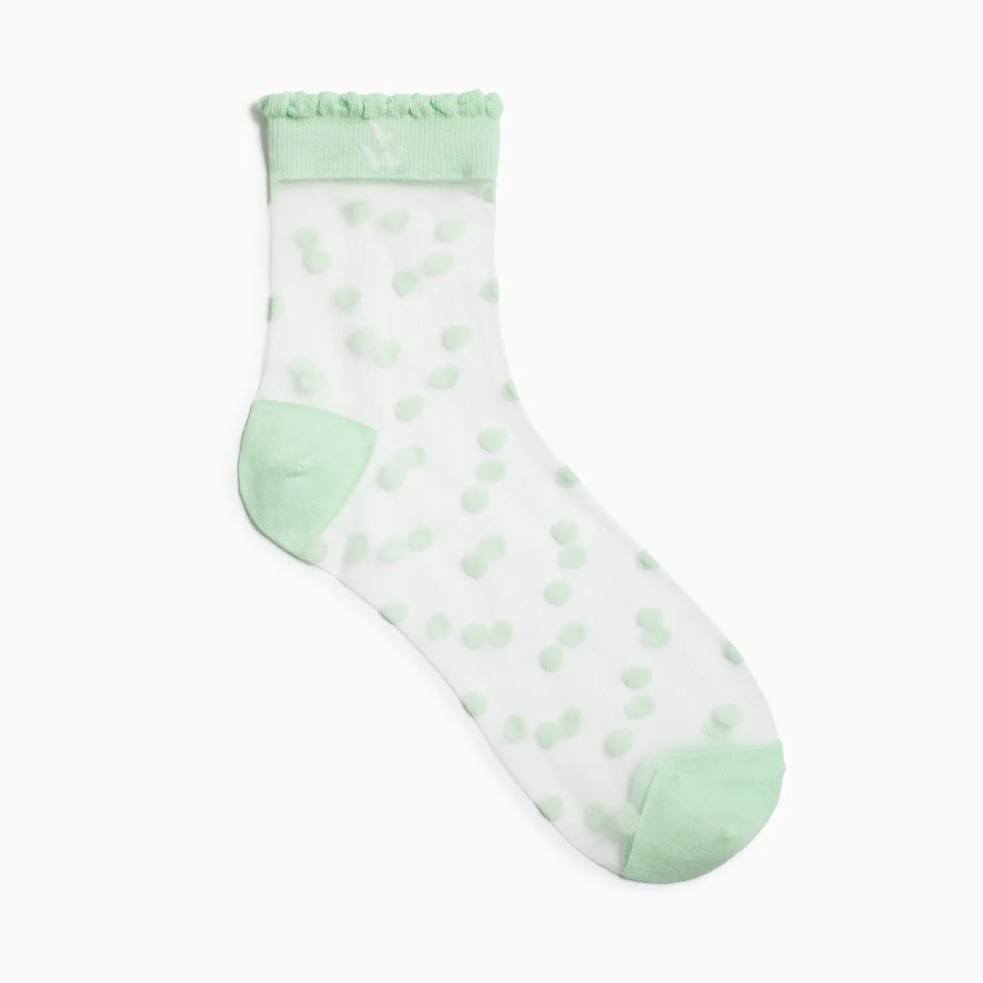 Vanessa Wu Chaussettes A Pois Vertes Prescription Lab X Outlet