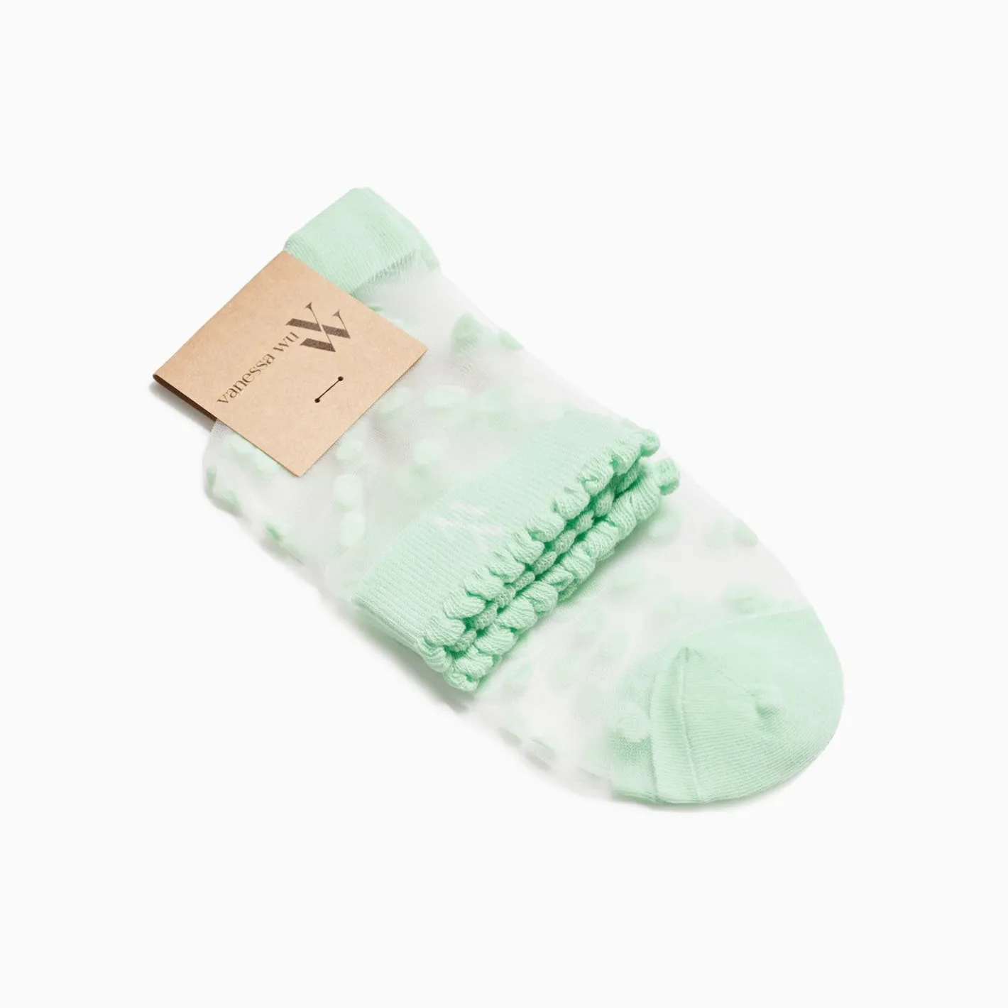 Vanessa Wu Chaussettes A Pois Vertes Prescription Lab X Outlet