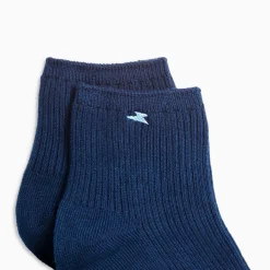 Vanessa Wu Chaussettes Courtes Amy Bleu Marine Cotelees Hot