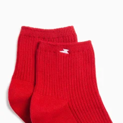 Vanessa Wu Chaussettes Courtes Amy Rouges Cotelees Outlet