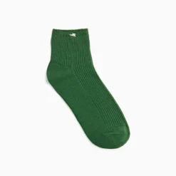 Vanessa Wu Chaussettes Courtes Amy Vertes Cotelees