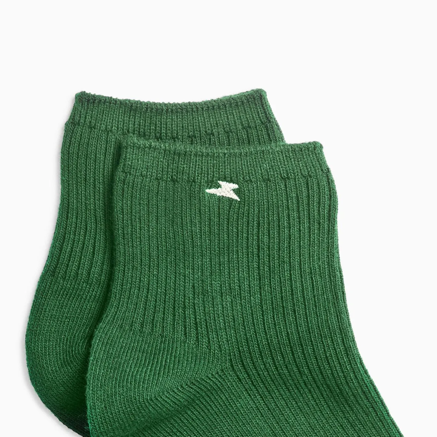 Vanessa Wu Chaussettes Courtes Amy Vertes Cotelees