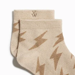 Vanessa Wu Chaussettes Courtes Rachel Beiges A Eclairs Camel Clearance