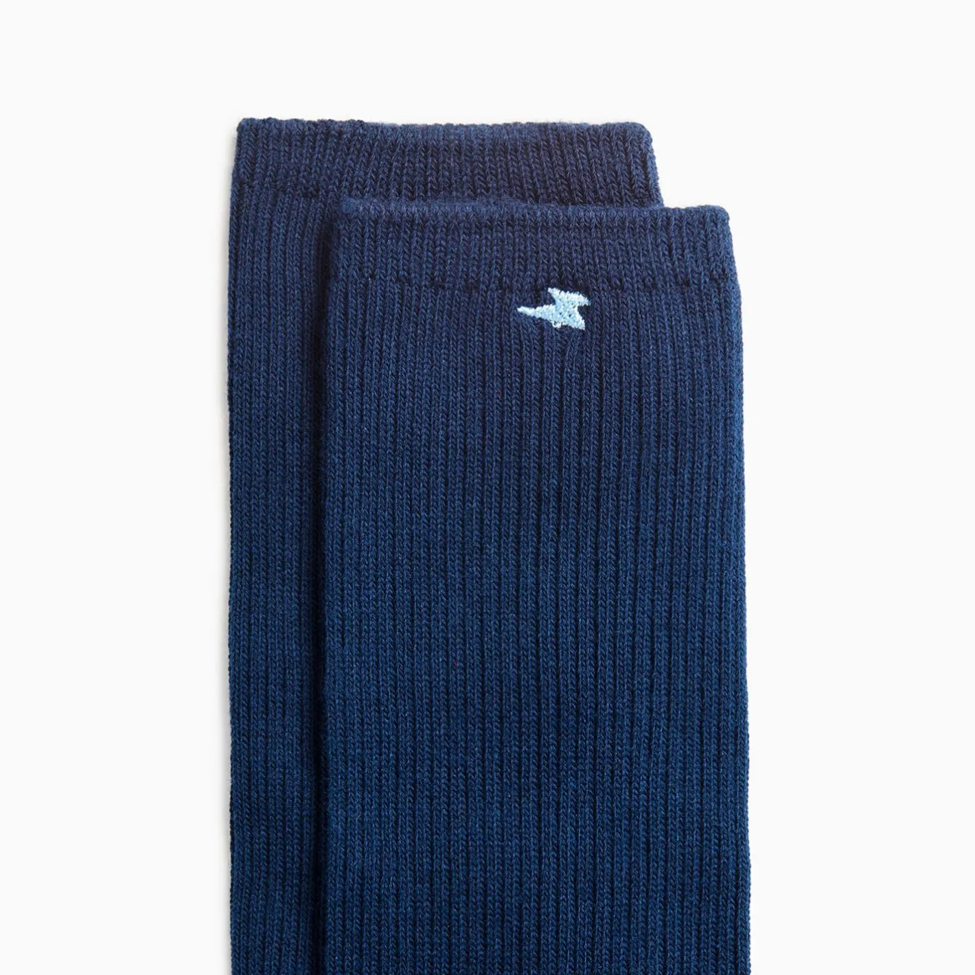 Vanessa Wu Chaussettes Ella Bleu Marine Cotelees Sale