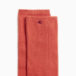 Vanessa Wu Chaussettes Ella Brique Cotelees Online