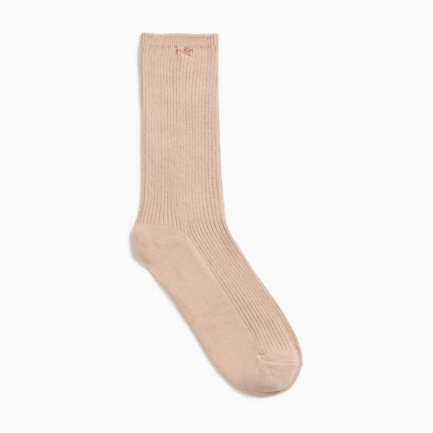 Vanessa Wu Chaussettes Ella Taupe Cotelees Sale