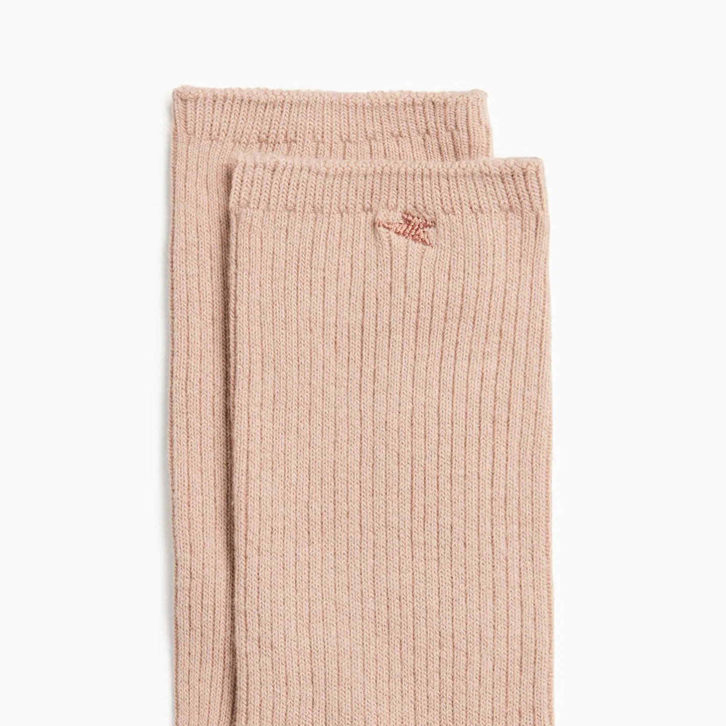Vanessa Wu Chaussettes Ella Taupe Cotelees Sale