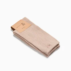 Vanessa Wu Chaussettes Ella Taupe Cotelees Sale