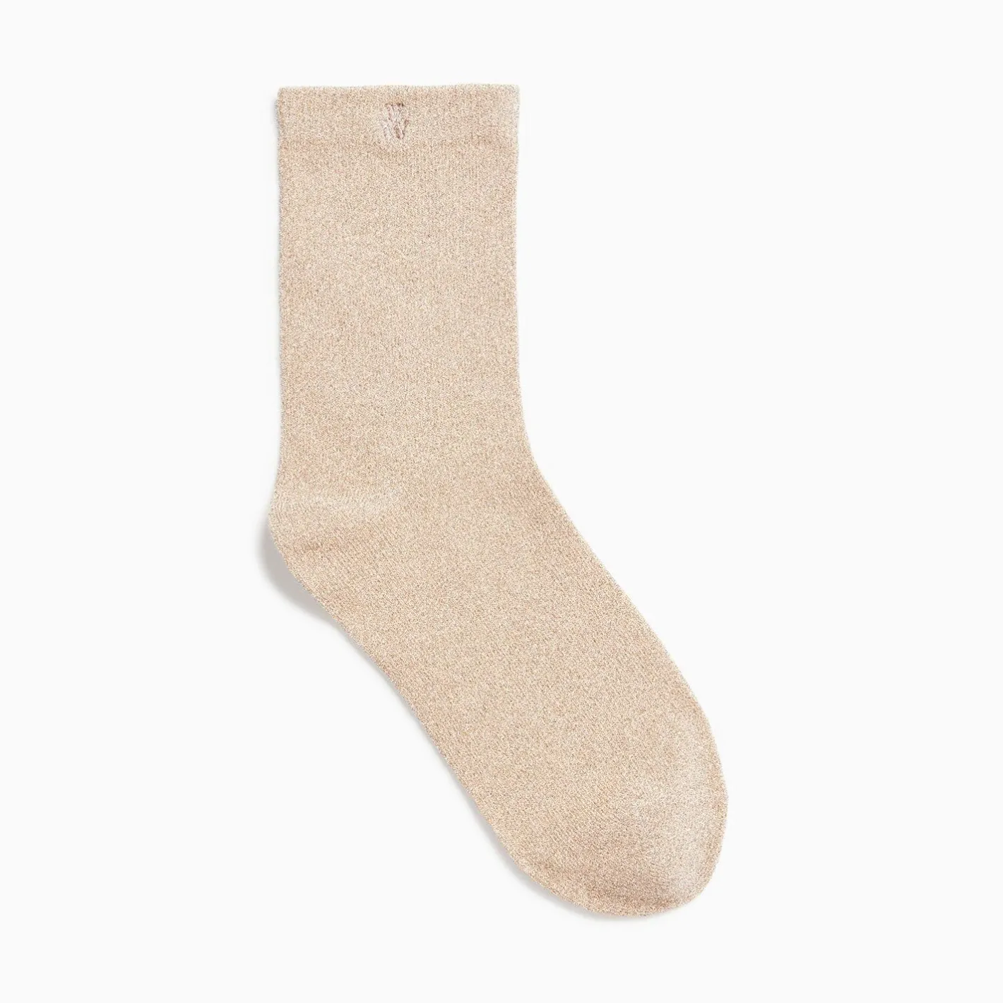 Vanessa Wu Chaussettes Quinn Beige Et Or Paillete Online