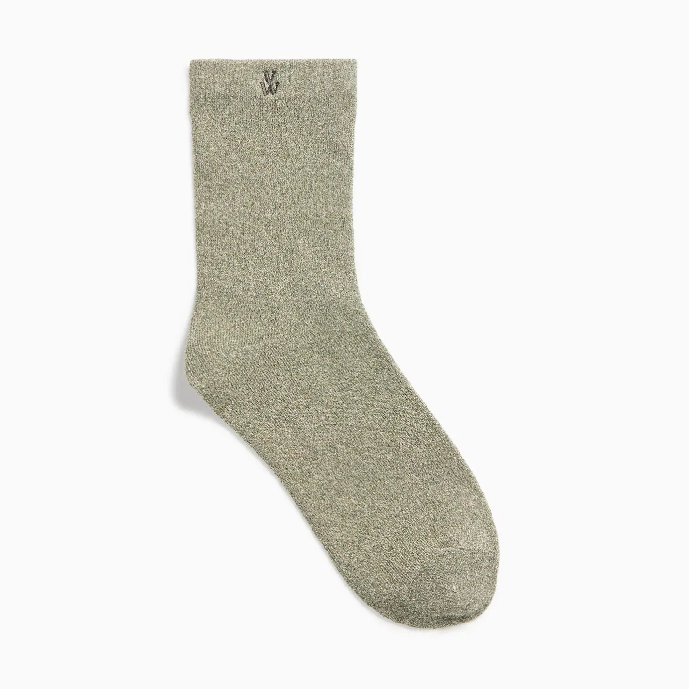 Vanessa Wu Chaussettes Quinn Kaki Et Or Paillete Sale