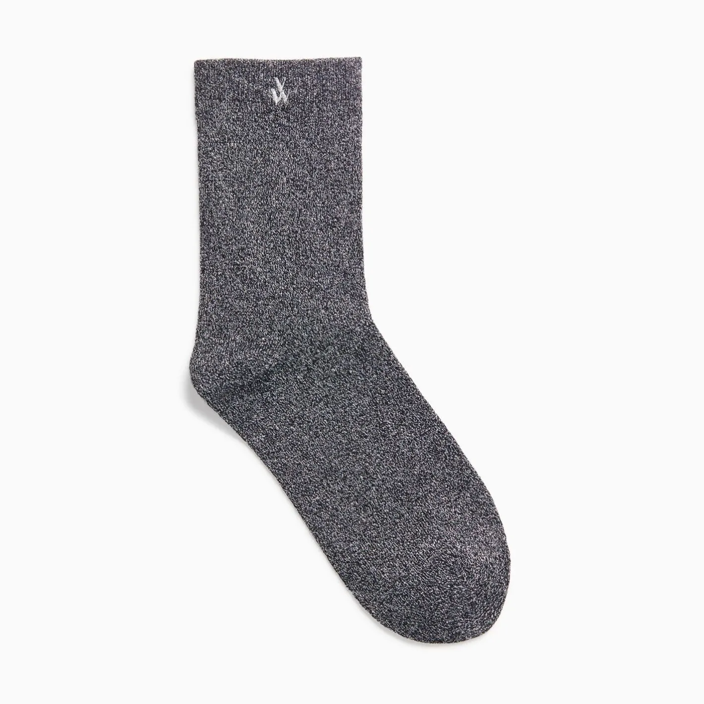 Vanessa Wu Chaussettes Quinn Noir Et Argent Paillete Outlet