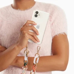 Vanessa Wu Coque Pour Iphone Selena Transparente A Anneaux Discount