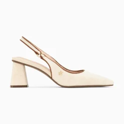 Vanessa Wu Escarpins Slingback Lara Beiges A Bout Pointu Hot