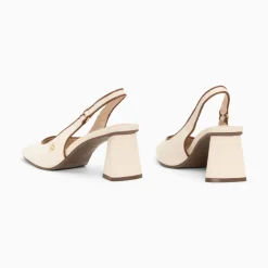 Vanessa Wu Escarpins Slingback Lara Beiges A Bout Pointu Hot