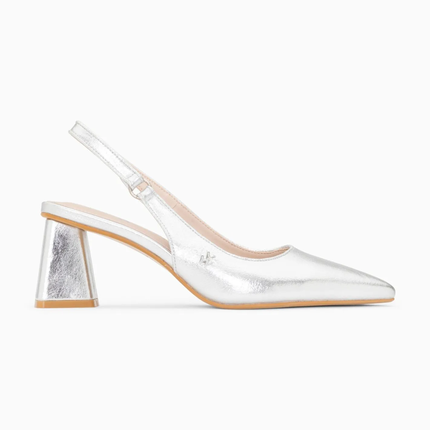 Vanessa Wu Escarpins Slingback Lara Argent A Bout Pointu Best