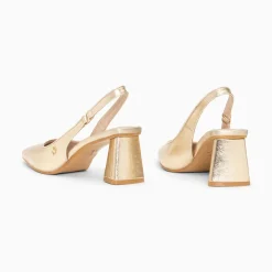 Vanessa Wu Escarpins Slingback Lara Or A Bout Pointu