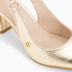 Vanessa Wu Escarpins Slingback Lara Or A Bout Pointu