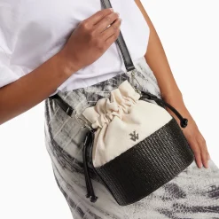 Vanessa Wu Mini Panier Bourse Lilly Noir New