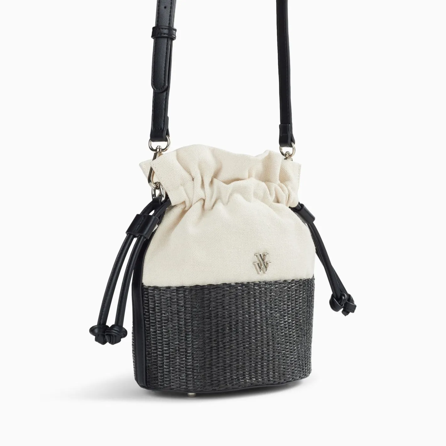 Vanessa Wu Mini Panier Bourse Lilly Noir New