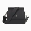 Vanessa Wu Mini Sac Trapeze Aurelie Noir A Bandouliere