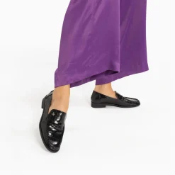 Vanessa Wu Mocassins Marianne Noir Croco Best