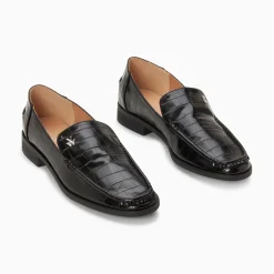 Vanessa Wu Mocassins Marianne Noir Croco Best