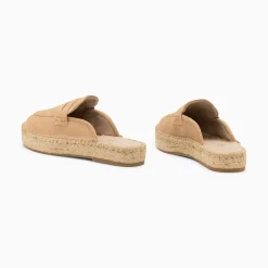 Vanessa Wu Mules Claudie Beiges A Semelle Espadrille Outlet