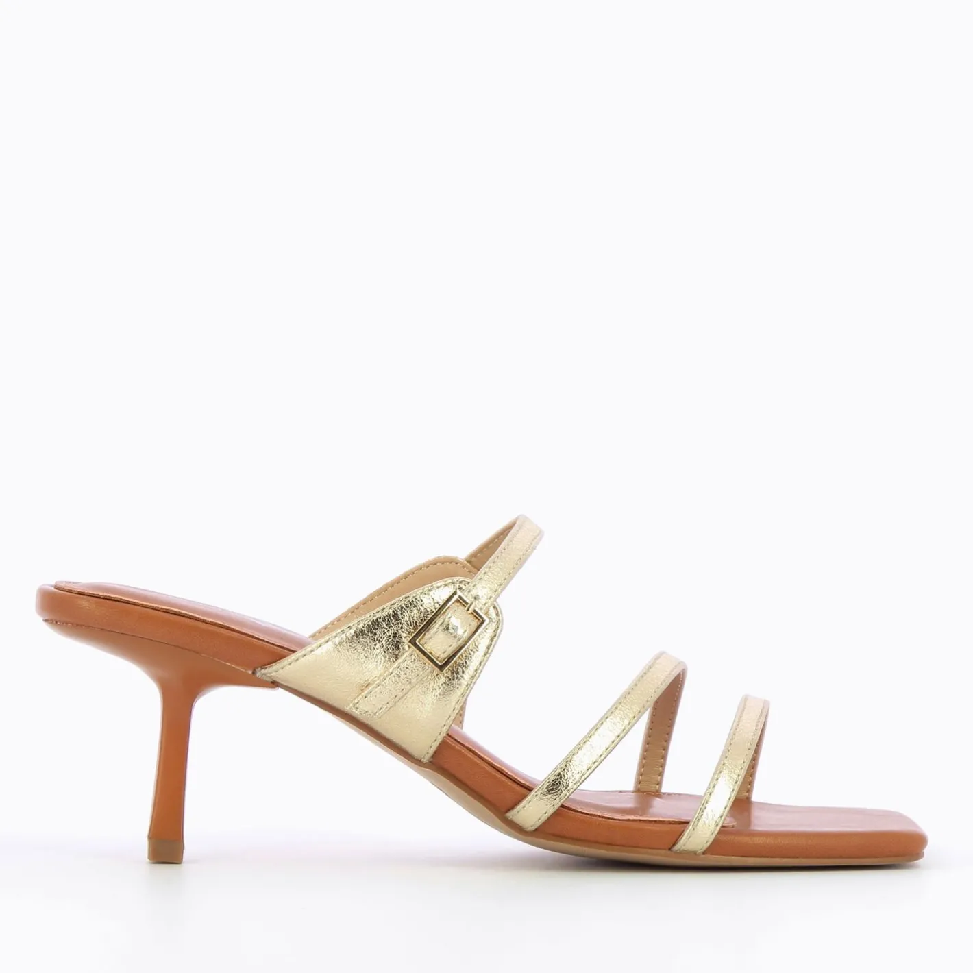 Vanessa Wu Mules Kitten Heel Axelle Or Clearance