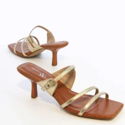 Vanessa Wu Mules Kitten Heel Axelle Or Clearance