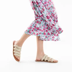 Vanessa Wu Mules Mila A Brides Tressees Or Sale