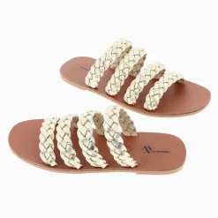 Vanessa Wu Mules Mila A Brides Tressees Or Sale