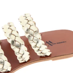 Vanessa Wu Mules Mila A Brides Tressees Or Sale