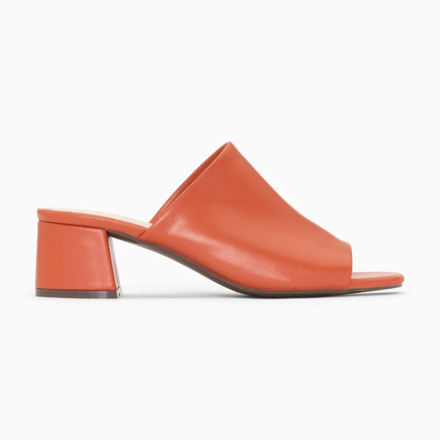 Vanessa Wu Mules Peep-Toe Helene Brique A Talon Hot