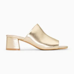 Vanessa Wu Mules Peep-Toe Helene Or A Talon