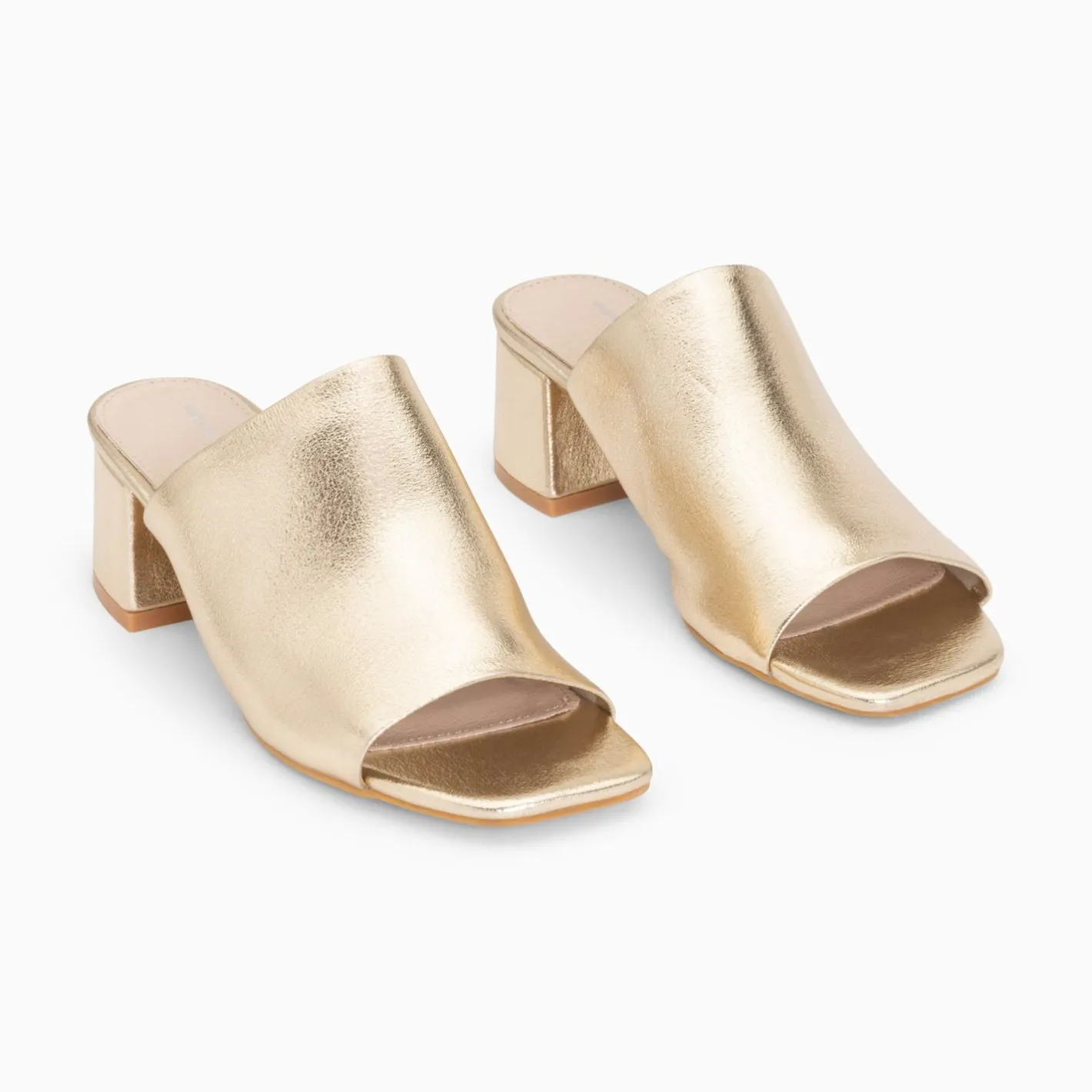 Vanessa Wu Mules Peep-Toe Helene Or A Talon