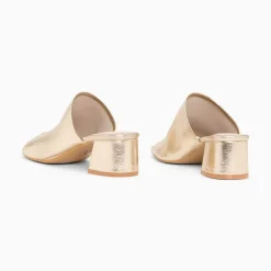 Vanessa Wu Mules Peep-Toe Helene Or A Talon