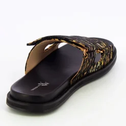 Vanessa Wu Mules Philippine Noir Et Or A Scratchs Online