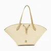 Vanessa Wu Panier Oversize Vivienne En Raphia Beige A Details Kaki Hot