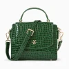 Vanessa Wu Petit Sac A Main Joanne Vert Croco Discount