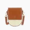 Vanessa Wu Petit Sac Armelle Camel Et Beige A Bandouliere Discount