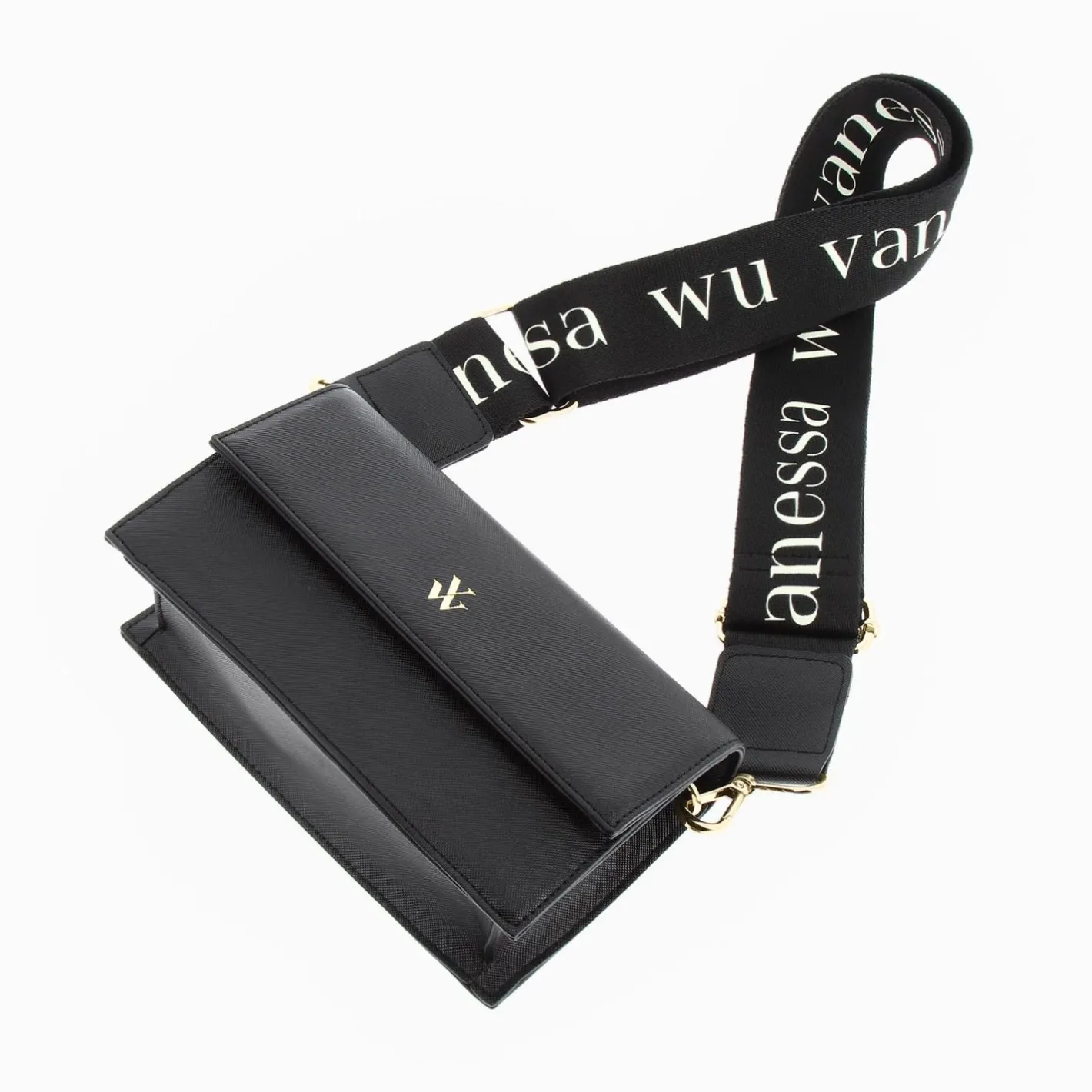 Vanessa Wu Petit Sac Lia Noir A Rabat Clearance