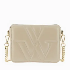 Vanessa Wu Petit Sac Monogramme Annie Beige Matelasse A Rabat