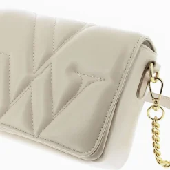 Vanessa Wu Petit Sac Monogramme Annie Beige Matelasse A Rabat