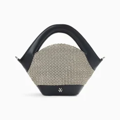 Vanessa Wu Petit Sac Panier Juliane Noir Discount