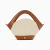 Vanessa Wu Petit Sac Panier Juliane Beige Et Camel Clearance