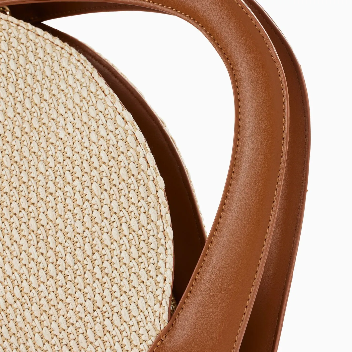 Vanessa Wu Petit Sac Panier Juliane Beige Et Camel Clearance