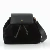 Vanessa Wu Sac A Dos Edith Noir En Fausse Fourrure Outlet